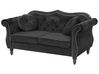 2 Seater Velvet Sofa Black SKIEN_743258