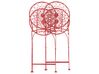 Set of 2 Metal Garden Folding Chairs Red SCARIO _856038
