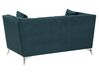 Conjunto de sofás com 5 lugares em veludo azul-verde GAULA_720555