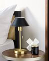 Lampada da tavolo metallo nero e oro 37 cm CAPARO_851342