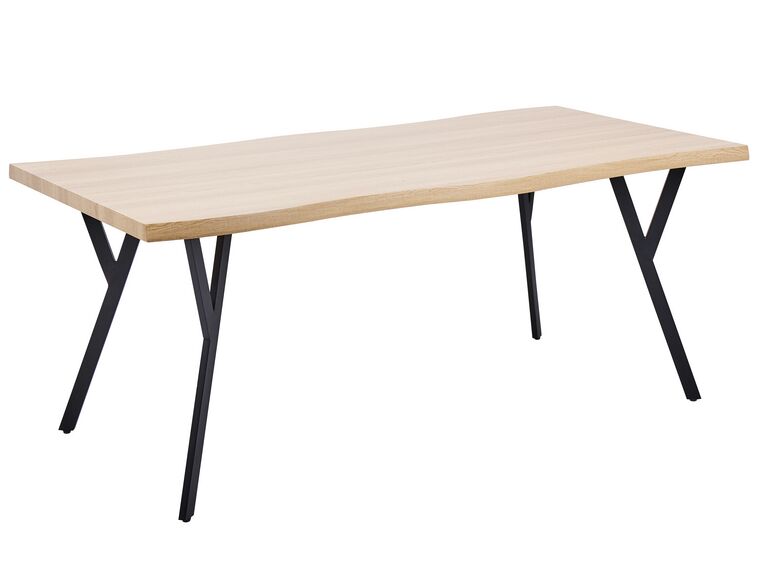 Mesa de comedor 180 x 90 cm madera clara ALTON_886512