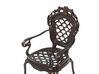 Conjunto de 2 cadeiras de jardim em alumínio castanho escuro LIZZANO_765550