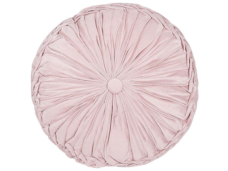 Cushion with Pleats ⌀ 40 cm Pink UDALA_790533