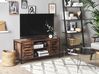 TV-Möbel dunkler Holzfarbton / schwarz 110 x 40 x 50 cm VILSECK_800549