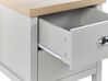 2 Drawer Bedside Table Grey CLIO_826139