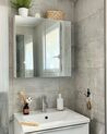 Bathroom Wall Mounted Mirror Cabinet 80 x 70 cm White NAVARRA_879929