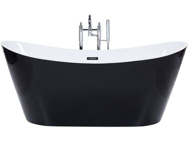Fekete szabadon álló fürdőkád 150 x 75 cm ANTIGUA