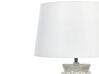 Lampada da tavolo ceramica grigio chiaro e bianco 48 cm KHOPER_822896