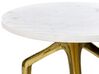 Odkládací stolek s mramorovou deskou bílý/zlatý TILPA_853898