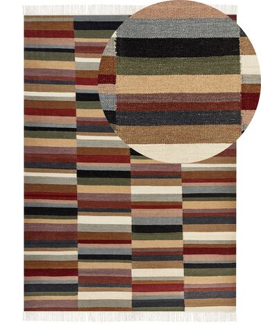 Tappeto kilim lana multicolore 200 x 300 cm MUSALER