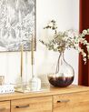 Glass Flower Vase 40 cm Iridescent Multicolour RAZALA_830415