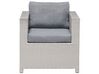 4 Seater PE Rattan Garden Sofa Set Grey MILANO_745264