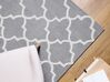 Teppich grau 160 x 230 cm marokkanisches Muster Kurzflor SILVAN_699439