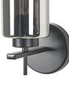 Væglampe røget grå glas/metal H 29 cm PURIRI_872403