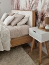 EU Super King Size Bed Light Wood SERRIS_828679