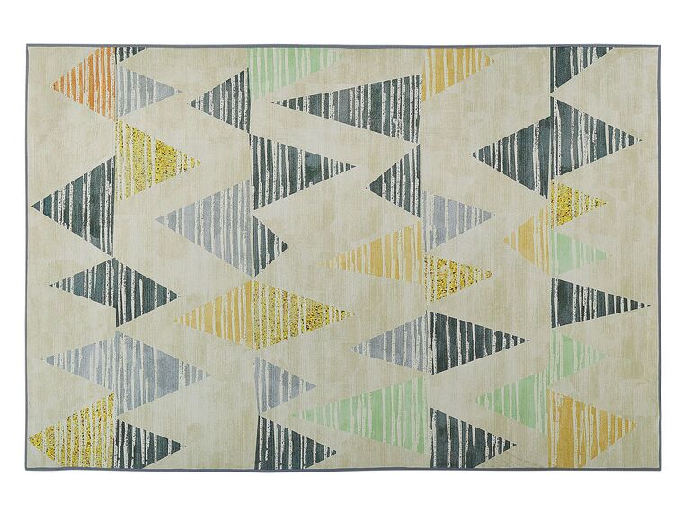 Teppich bunt Dreieck-Motiv 140 x 200 cm YAYLA_796375