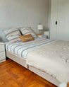 Łóżko tapicerowane bez zagłówka 140 x 200 cm beżowe ROANNE_918334