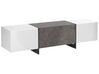 TV Stand LED Concrete Effect with White RUSSEL_760655