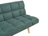 Canapé-lit 3 places en tissu vert INGARO_894174