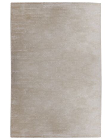 Teppich Viskose hellbeige 200 x 300 cm Kurzflor GESI II