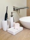 3-dielna keramická súprava kúpeľňových doplnkov béžová SONANA_835366