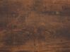 Biurko 115 x 60 cm ciemne drewno z czarnym FUTON_820959