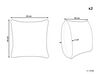 Set di 2 cuscini decorativi grigio 45 x 45 cm EINADIA_902987