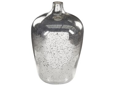 Blomvas glas 40 cm silver KACHORI