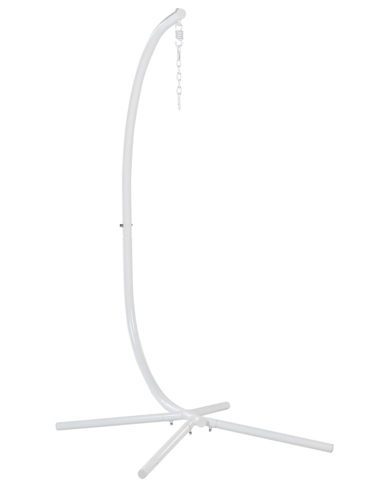 Hanging Chair with Stand White ARCO Beliani.co.uk