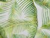 Gartenstuhl Akazienholz hellbraun Textil cremeweiß / hellgrün Palmenmotiv 2er Set CINE_819251