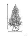 Sapin de Noël artificiel 210 cm blanc TOMICHI _782998