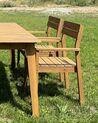 Set of 2 Acacia Wood Garden Chairs FORNELLI_885981