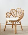 Cadeira pavão em rattan de cor natural 88 cm FLORENTINE II_900776