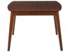 Rozkladací jedálenský stôl 100/130 x 80 cm tmavé drevo TOMS_826949
