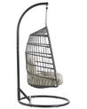 Hanging Chair with Stand Black ALLERA_815239