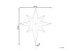 Dekoracja ogrodowa wisząca LED gwiazda 67 cm biała OSMA_812562