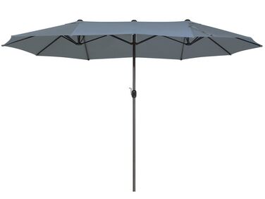 Grand parasol XL avec toile gris anthracite 270 x 460 cm SIBILLA