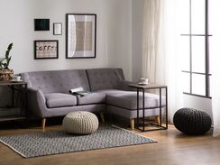 Sivupöytä ruskeanharmaa/musta TROY Sivupöytä ruskeanharmaa/musta TROY