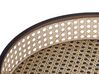 Tavolino rattan naturale e metallo nero ⌀ 36 cm VIENNA_787790