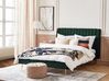 Łóżko welurowe 160 x 200 cm zielone MARVILLE_836007