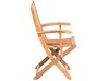 Set of 2 Garden Folding Chairs Light Wood MAUI_722059