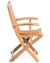 Zestaw 2 krzeseł ogrodowych drewniany MAUI_722059