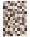 Dywan patchwork skórzany 160 x 230 cm wielokolorowy SOKE_806649
