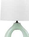 Lámpara de mesa de cerámica verde claro ABBIE_891590