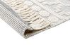 Teppich Wolle beige / grau 200 x 300 cm geometrisches Muster SOLHAN_855619
