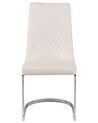 Set of 2 Velvet Dining Chairs Off-white ALTOONA_902285