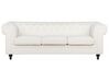 Conjunto de sofás com 4 lugares em tecido branco-creme CHESTERFIELD_912463