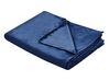 Capa de cobertor pesado em tecido azul marinho 120 x 180 cm RHEA_891734