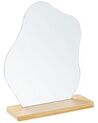 Espejo de pie de madera de bambú clara/vidrio 19 x 22 cm LOZERE_847733