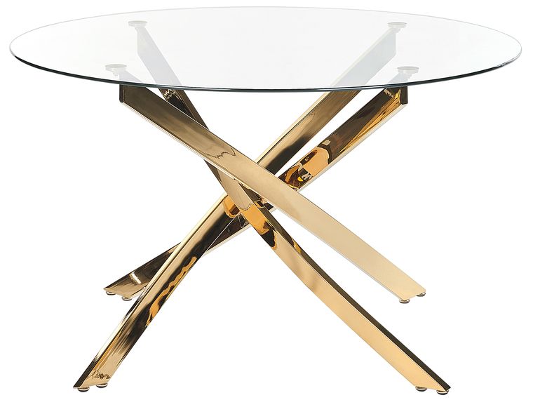 Eettafel Porvoo gehard glas 8 mm 105x60x75 cm - verschillende kleuren